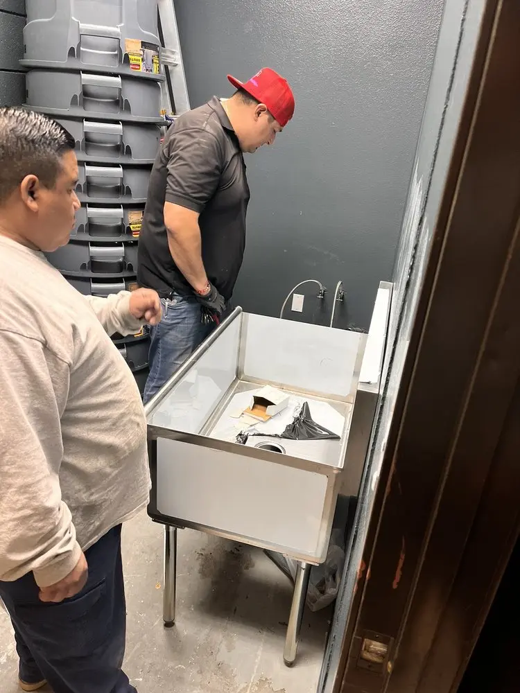 Commercial plumbing and sink installation in Rosemont